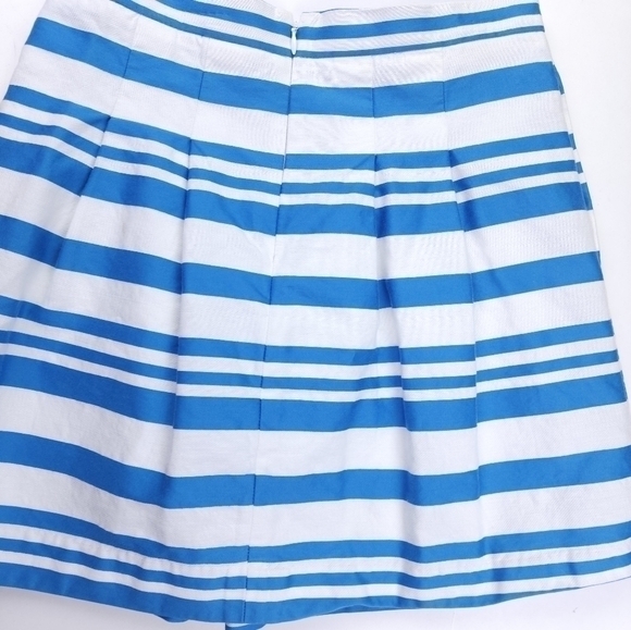 J. CREW Blue White Stripe Skirt Sz 2p - Picture 7 of 11